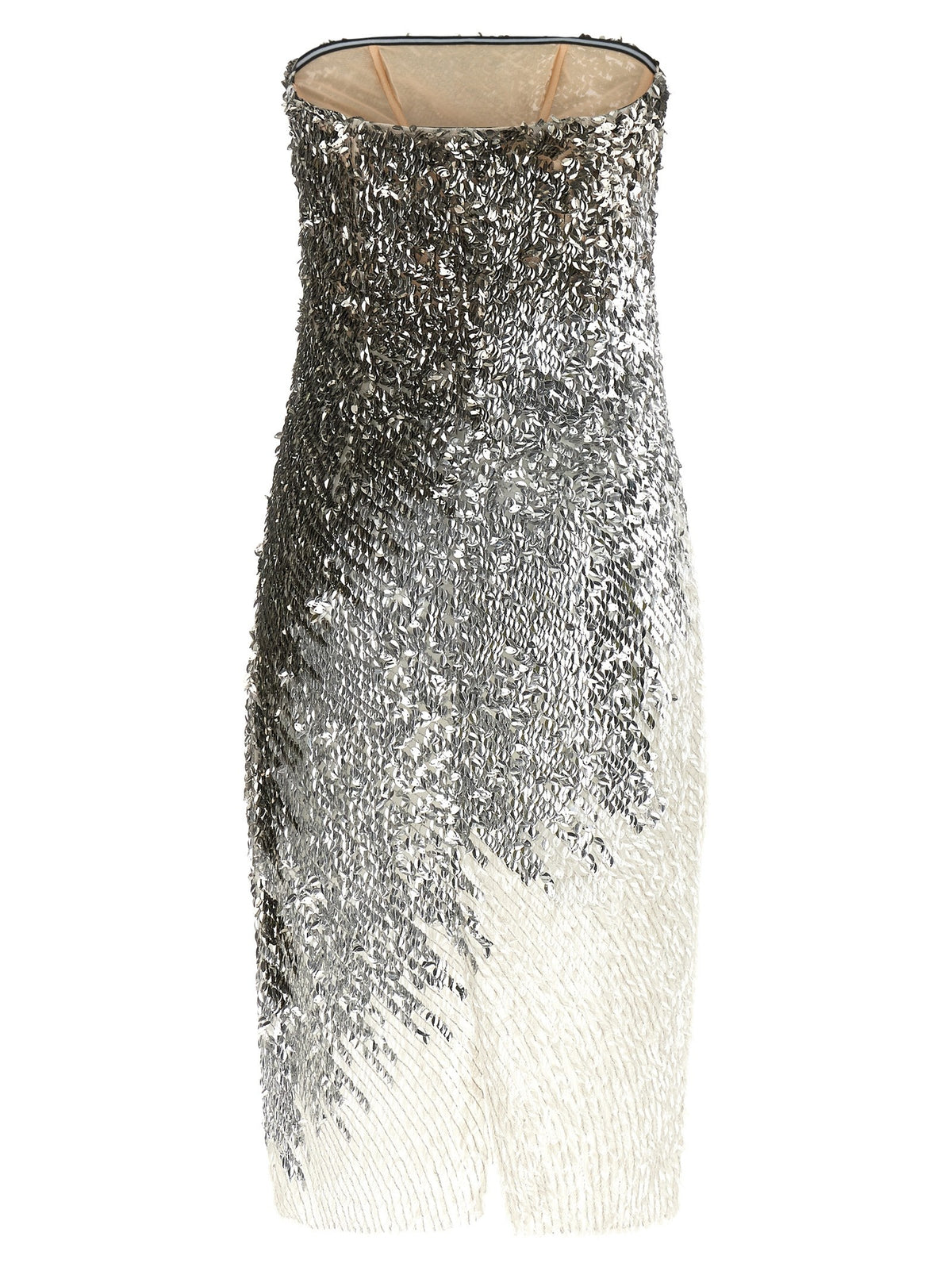 Metallic tulle dress