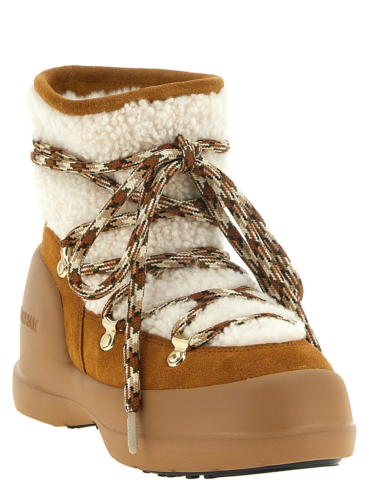 'Mezzaluna' beige ankle boots