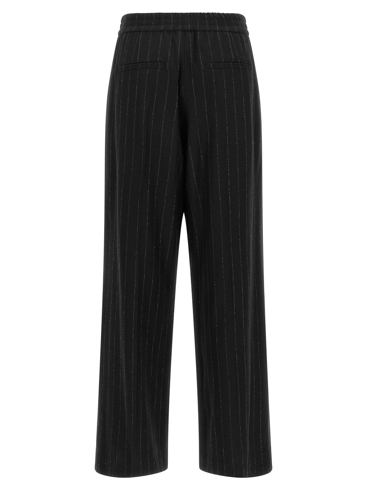 Micro sequin pinstripe pants