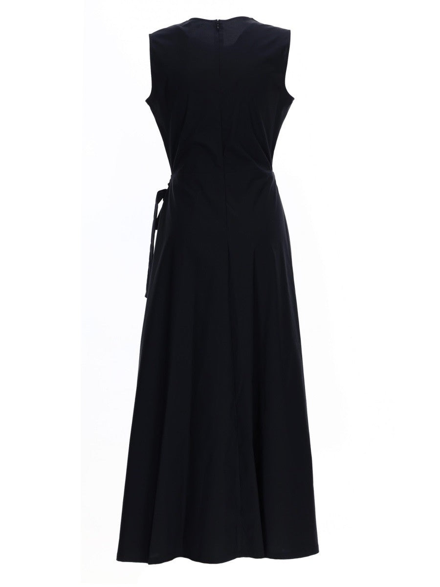 MIDI DRESS WITH DRAPE