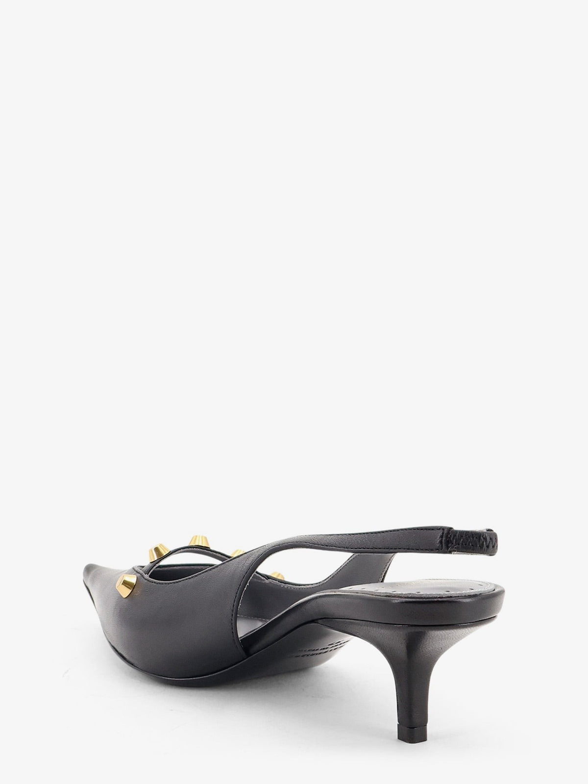 Midnight City leather pumps with studs