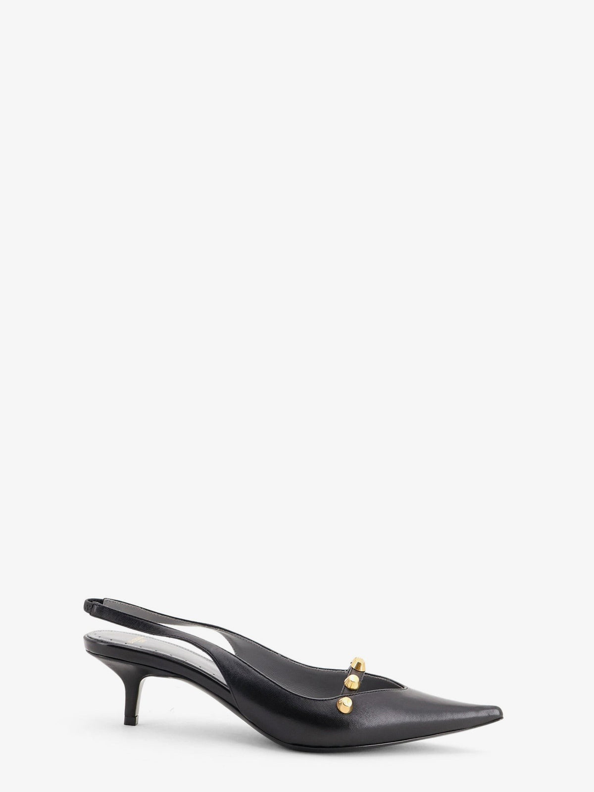 Midnight City leather pumps with studs