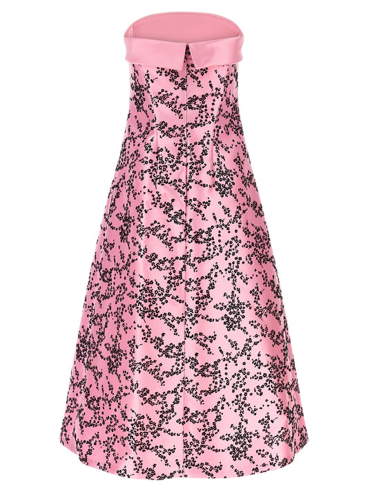'Mikado floreale' dress