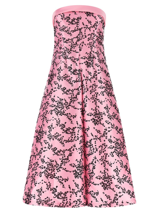 'Mikado floreale' dress