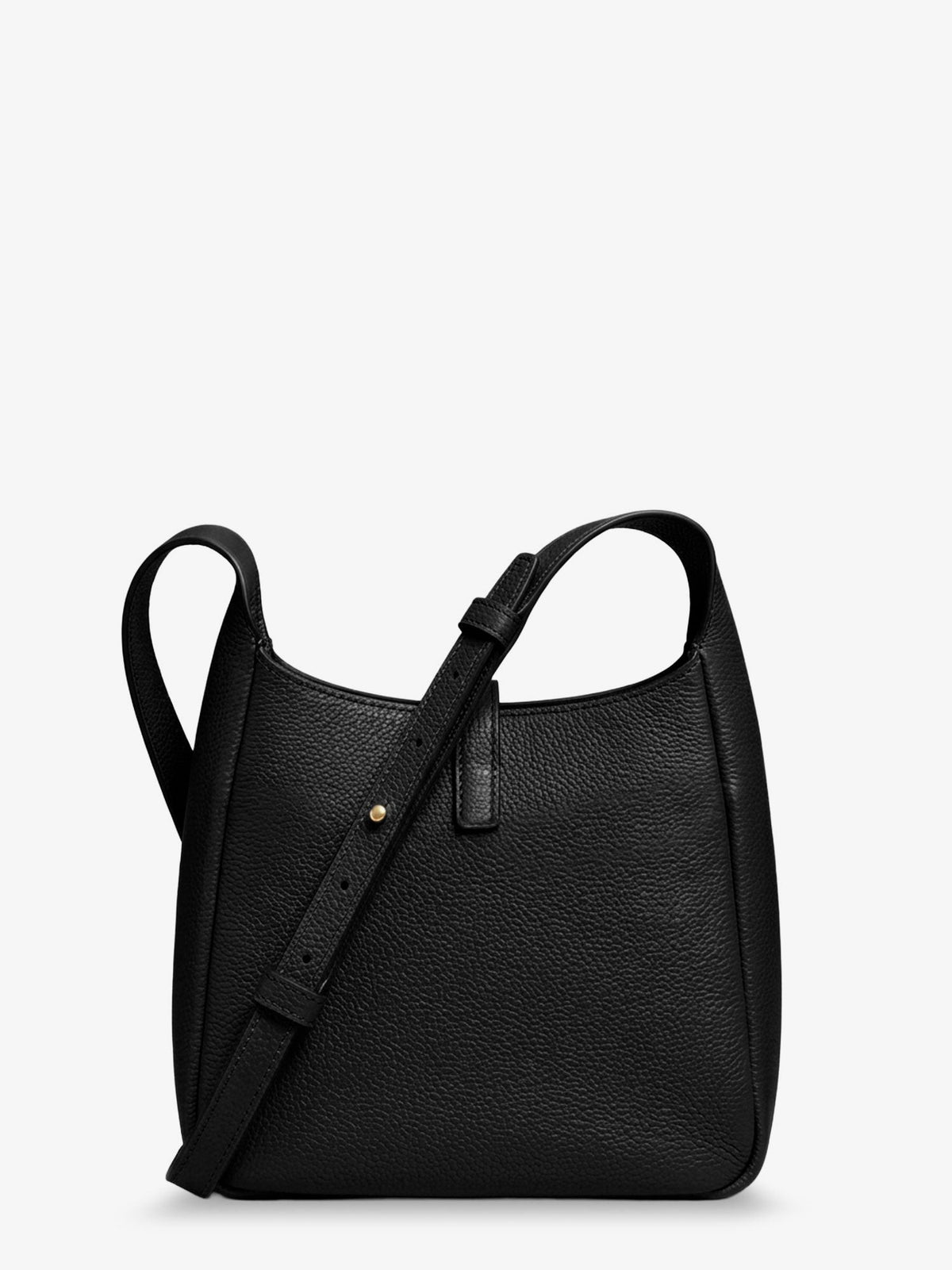 Miller Swing shoulder bag in black hammered leather