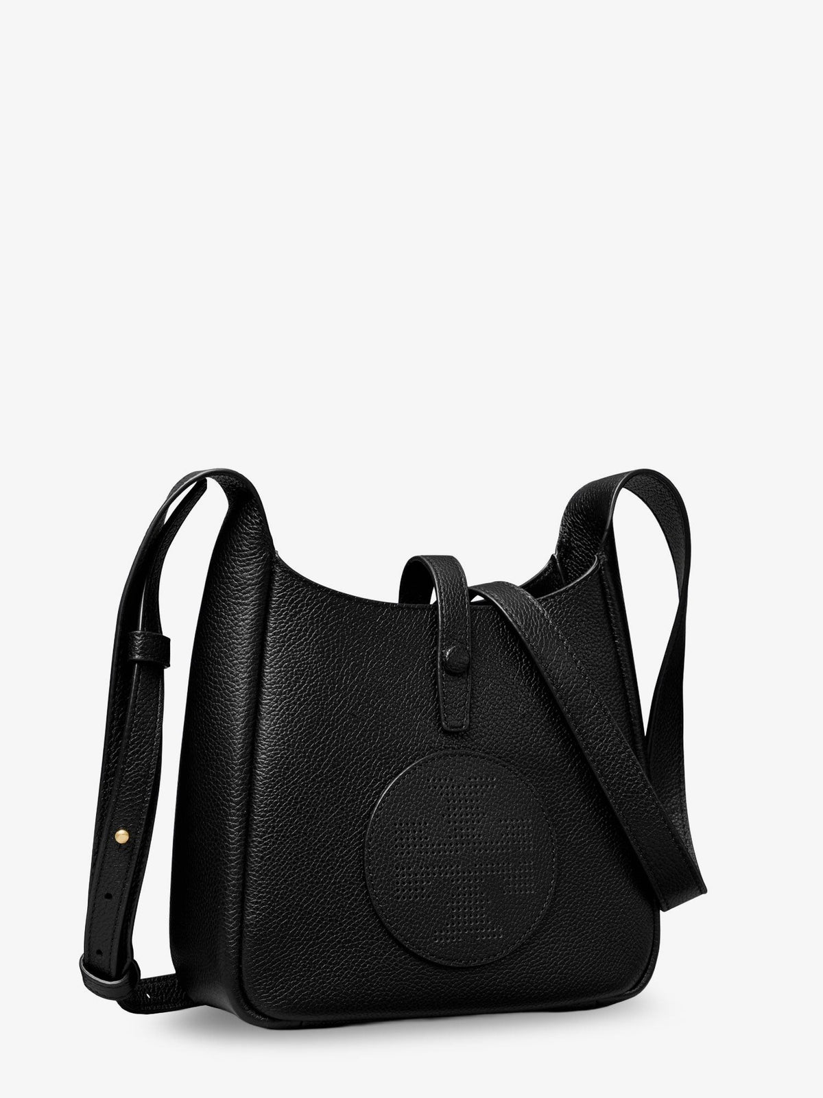 Miller Swing shoulder bag in black hammered leather