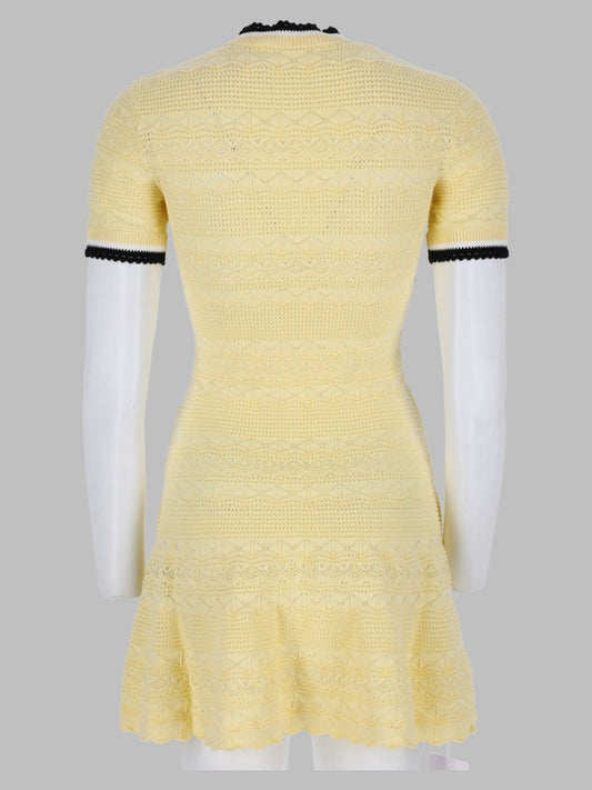 Mini Abito in Maglia Traforata