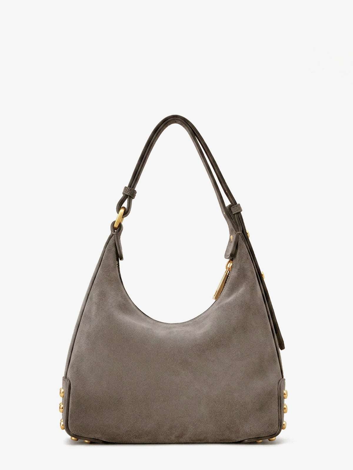 Mini Bag Metal Dots suede crossbody bag