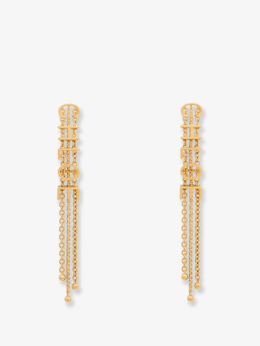 'Lettering' pendant earrings