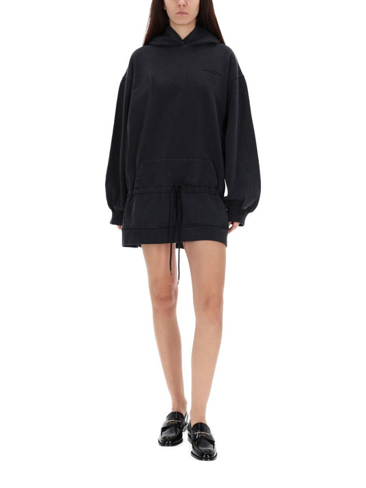 MINI DRESS WITH HOOD