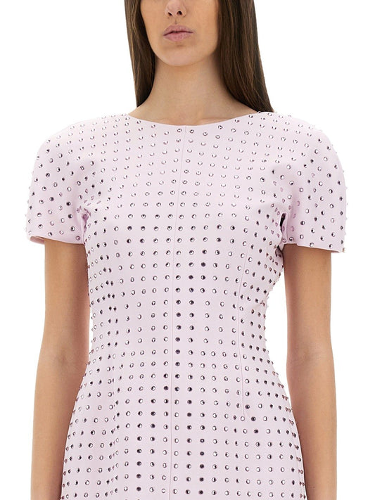 MINI DRESS WITH RHINESTONES