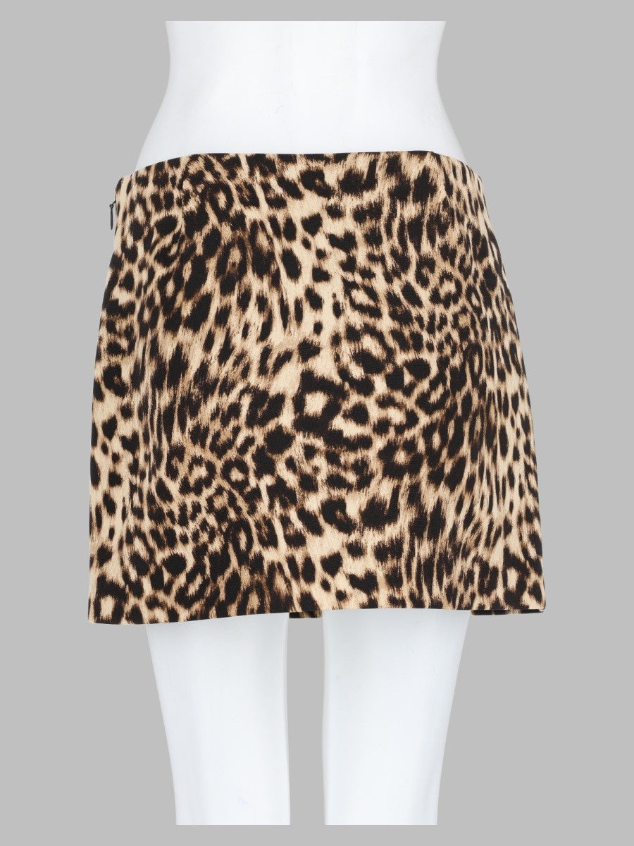 Mini Gonna con Stampa Animalier