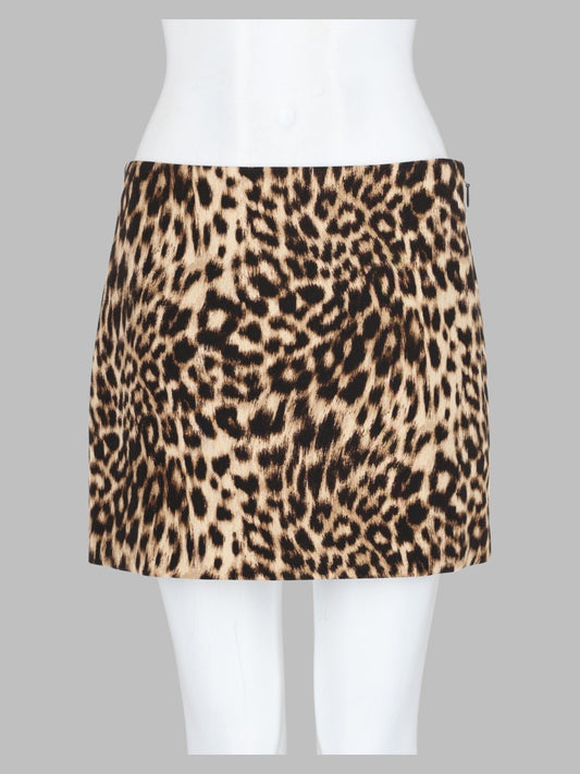 Mini Gonna con Stampa Animalier