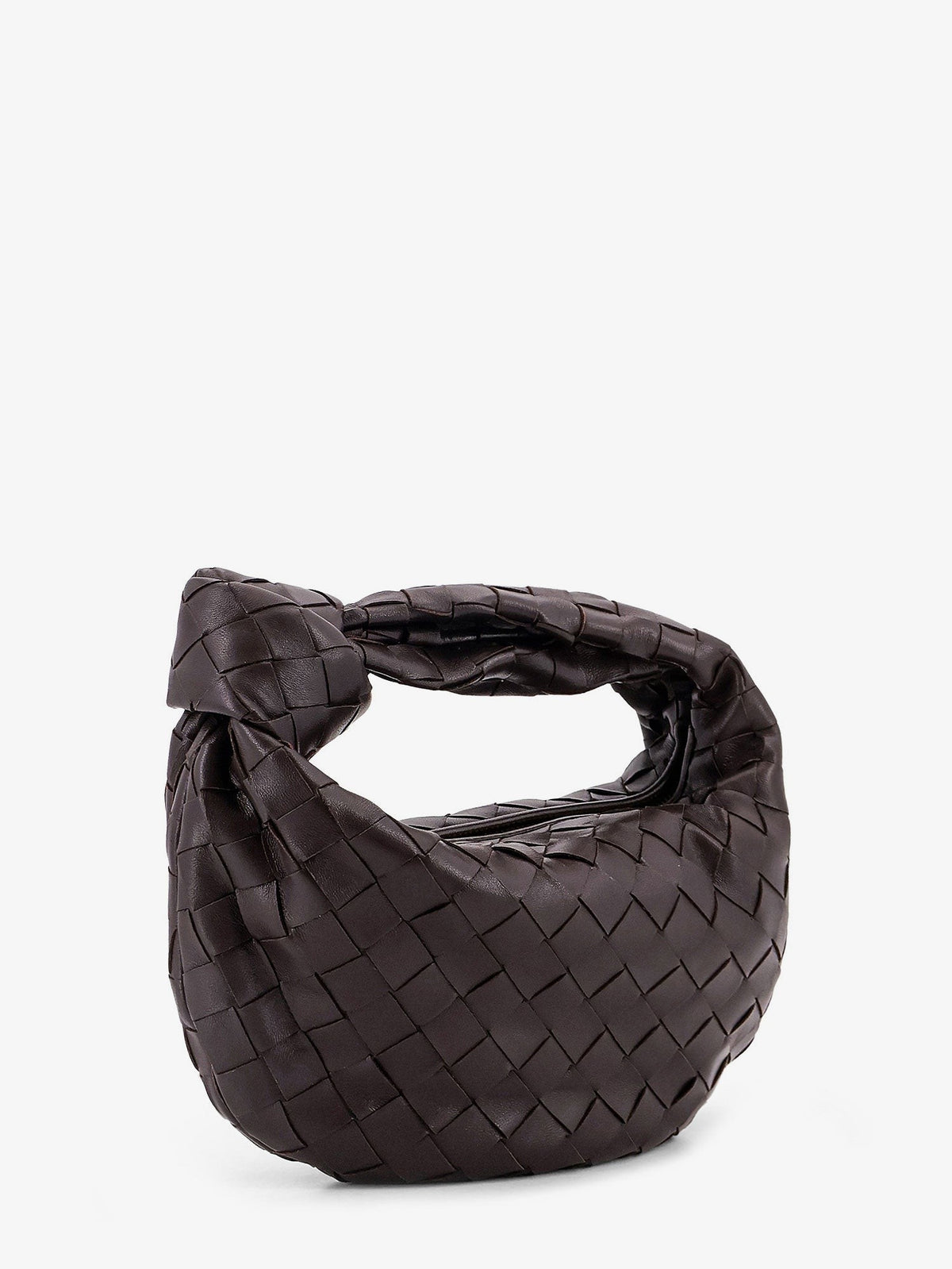 Mini Jodie leather handbag with Intrecciato motif