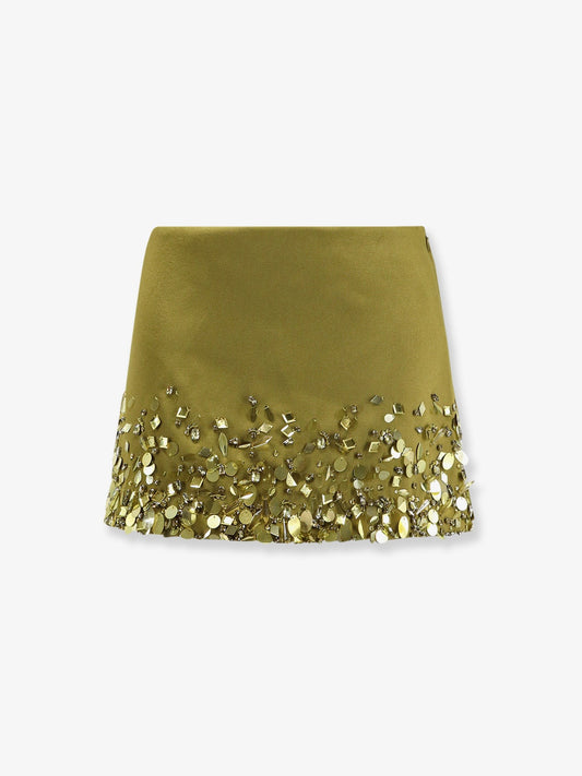 Mini Skirt with sequins and rhinestones