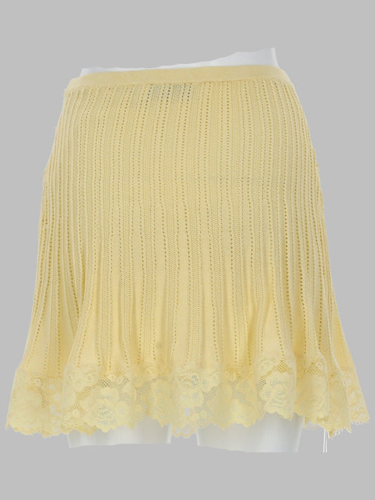 MINIGONNA IN MAGLIA TRAFORATA