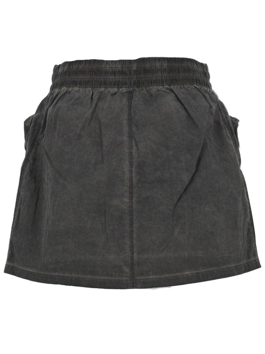 MINIGONNA IN NYLON CON MAXI TASCHE