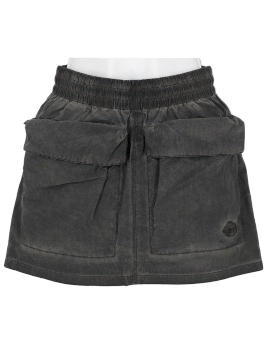 MINIGONNA IN NYLON CON MAXI TASCHE