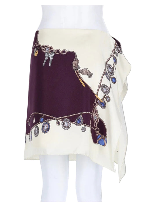 Minigonna in Twill di Seta