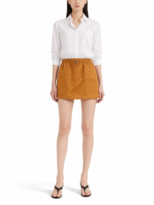 MINISKIRT WITH "GG" TEXTURE