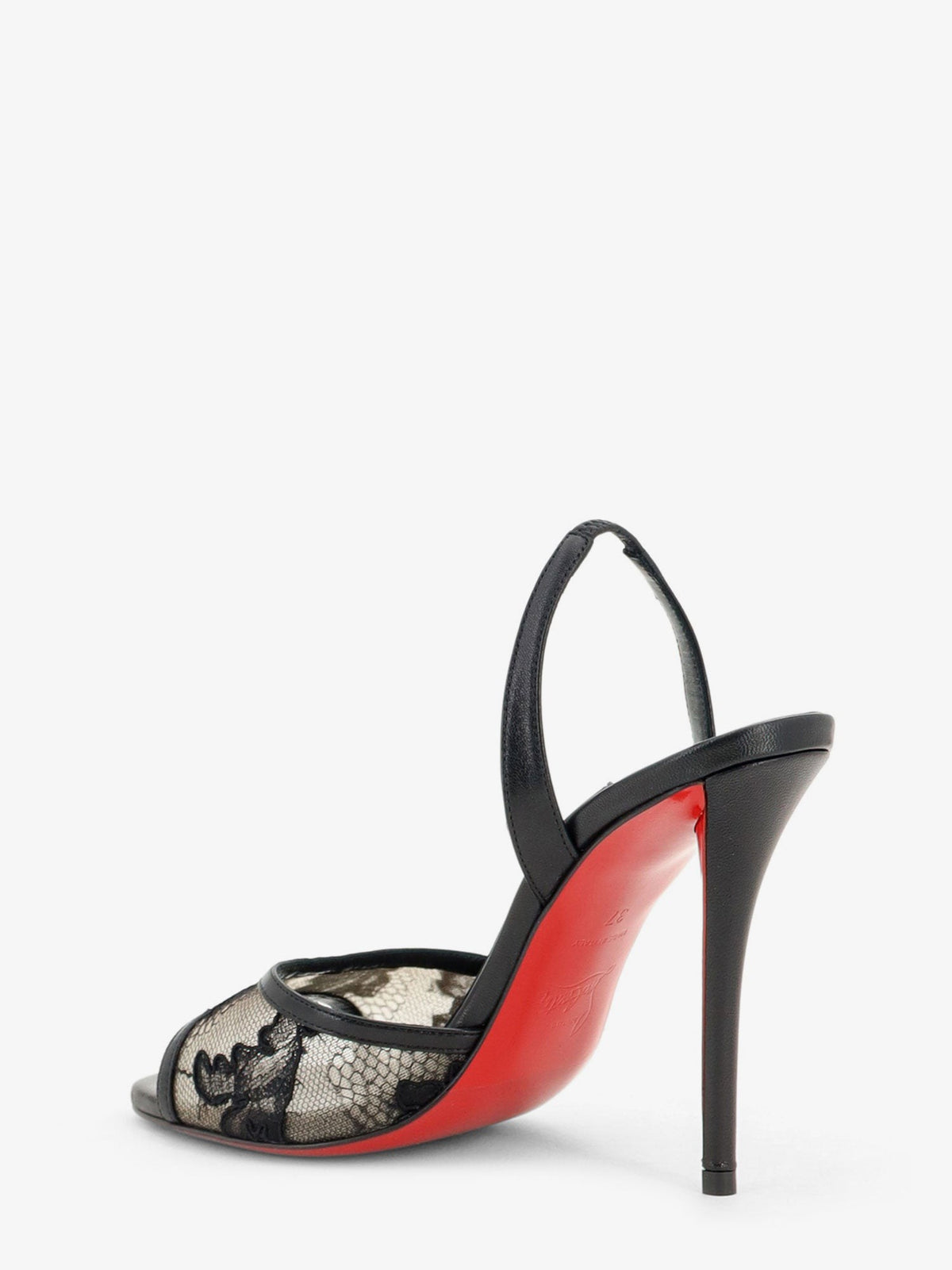 Miss Z Lace Sling sandals in mesh and leather