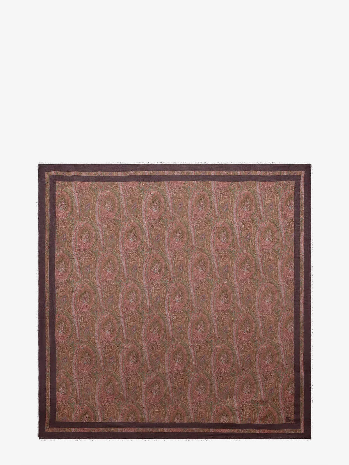 Modal and cashmere shawl with Paisley pattern