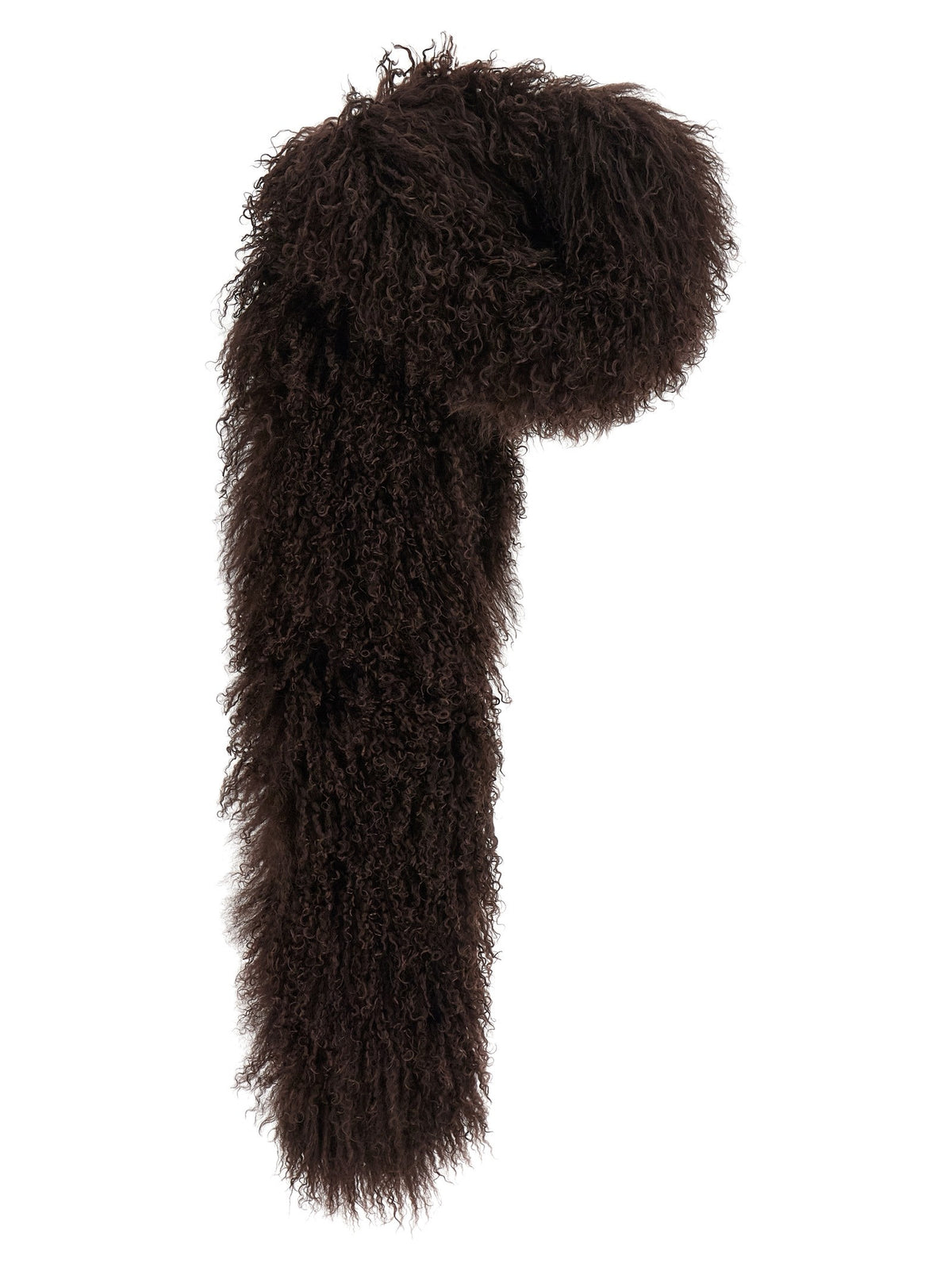 Mongolian sheepskin scarf
