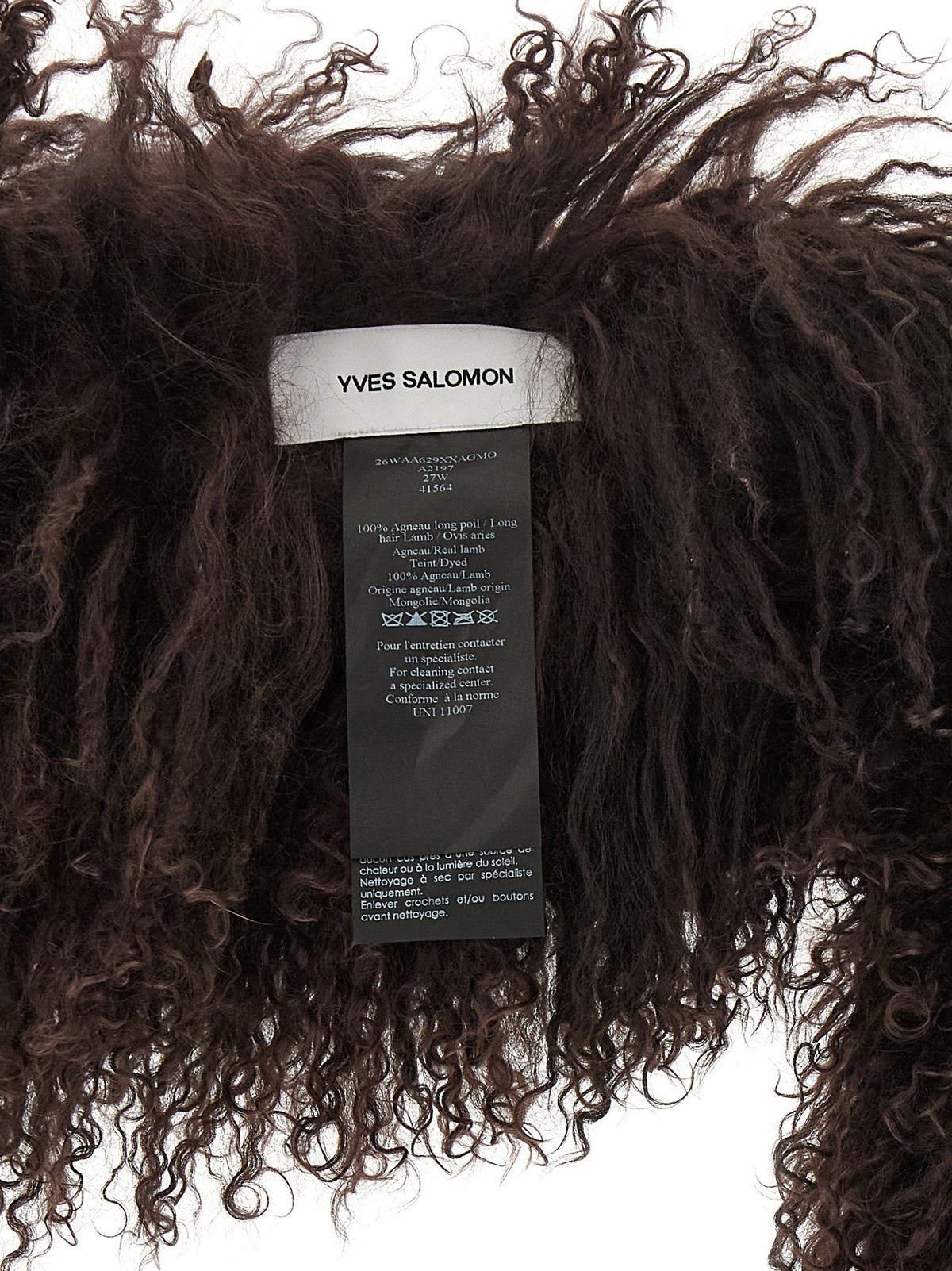 Mongolian sheepskin scarf