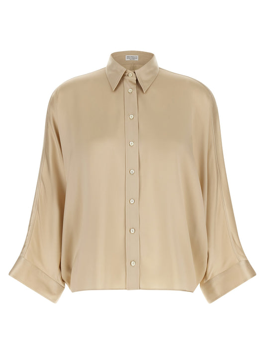 'Monile' satin shirt