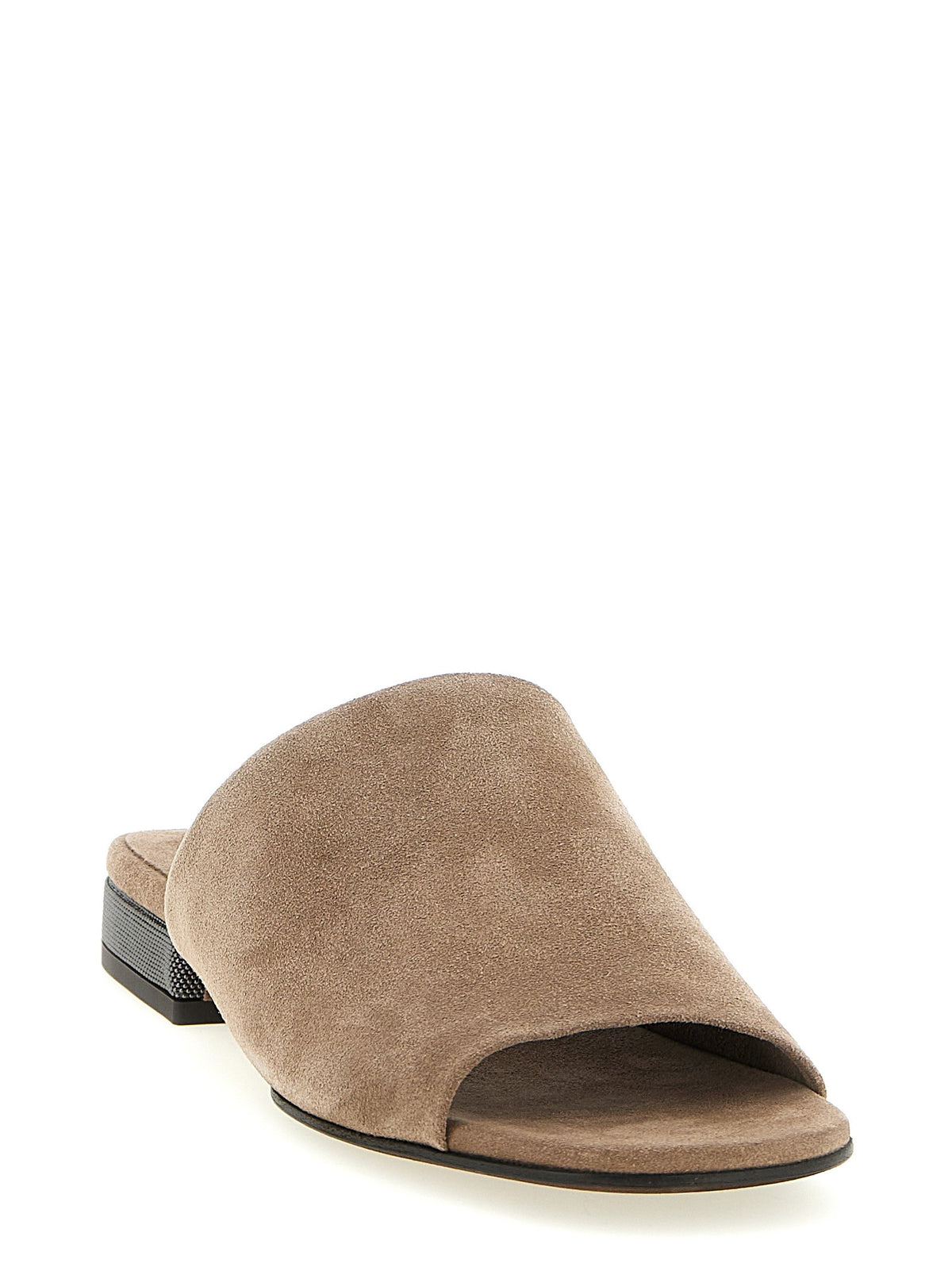 Monile suede sandals