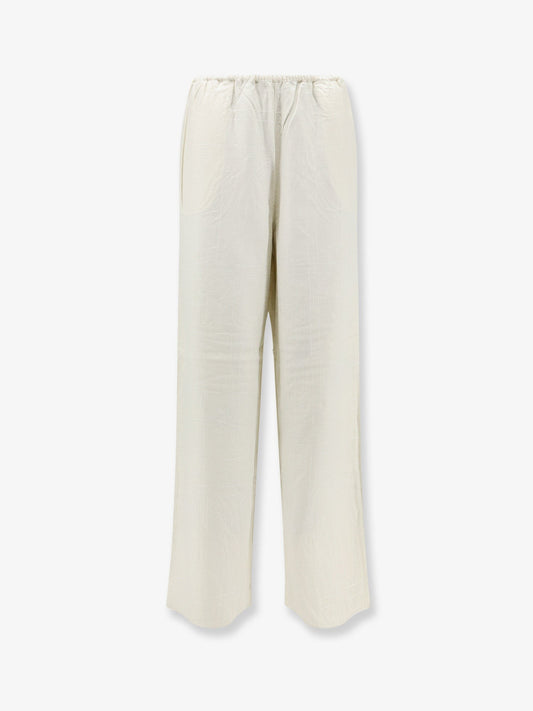 Monogram flannel trousers