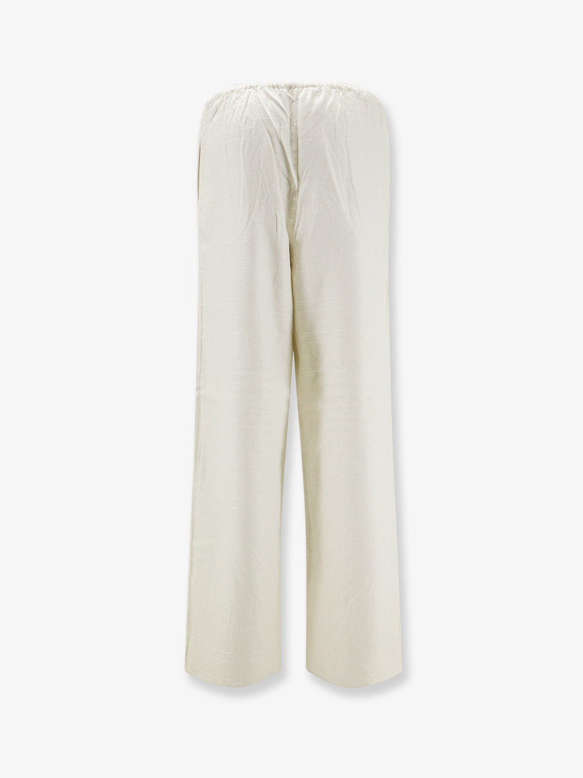 Monogram flannel trousers