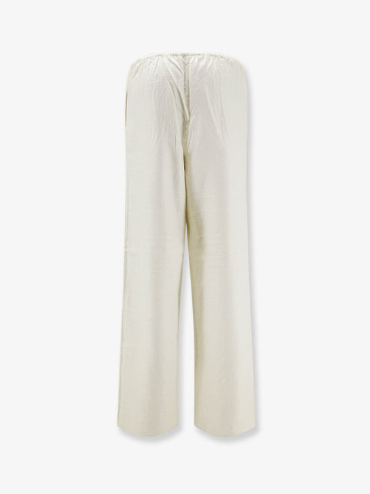 Monogram flannel trousers
