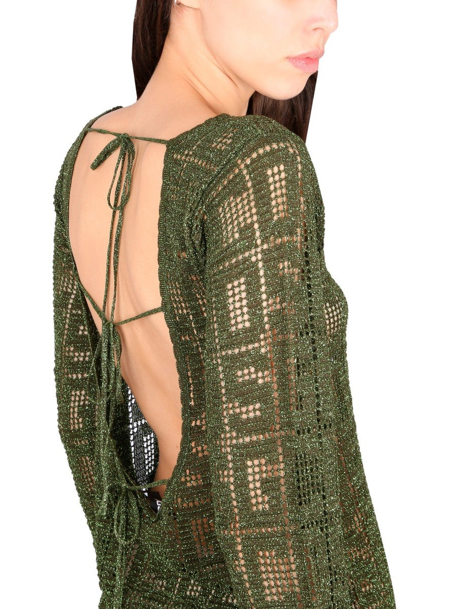 MONOGRAM MACRAME DRESS
