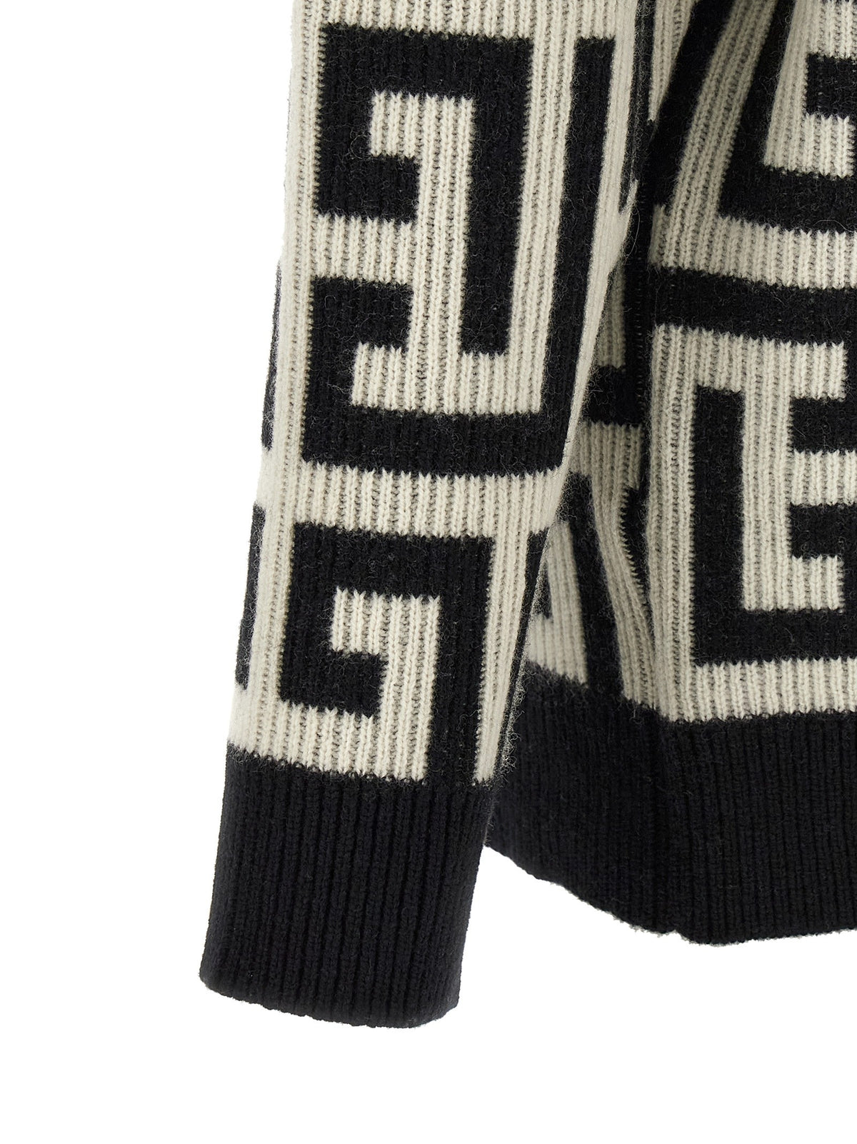 Monogram macro cardigan