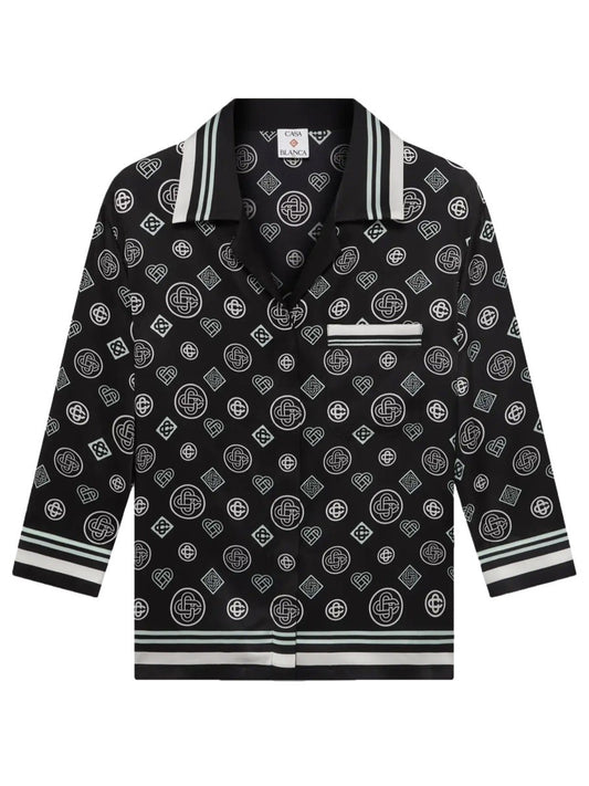 "MONOGRAM" PAJAMA SHIRT