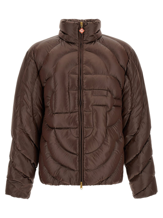 'Monogram' quilting down jacket
