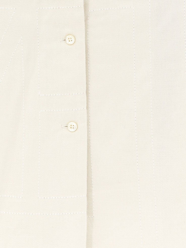 Monogram shirt with all-over logo print