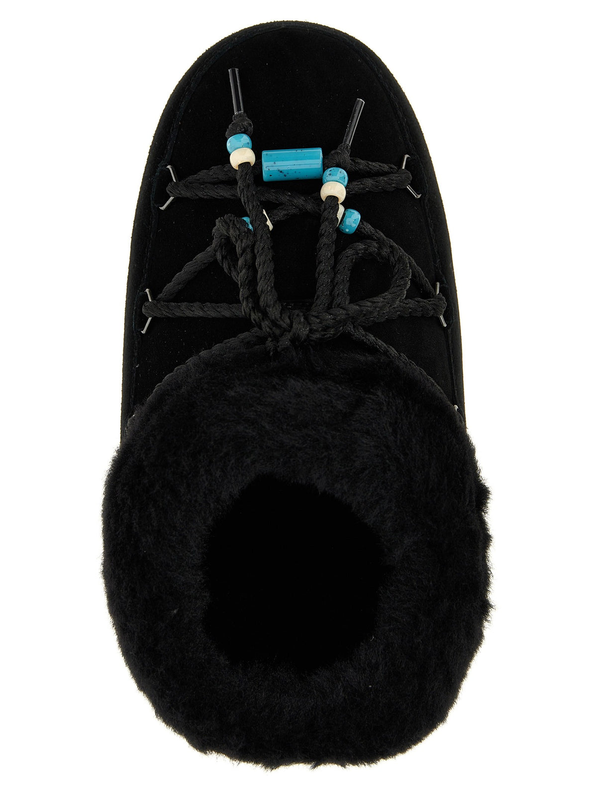'Mule suede beads' ankle boots
