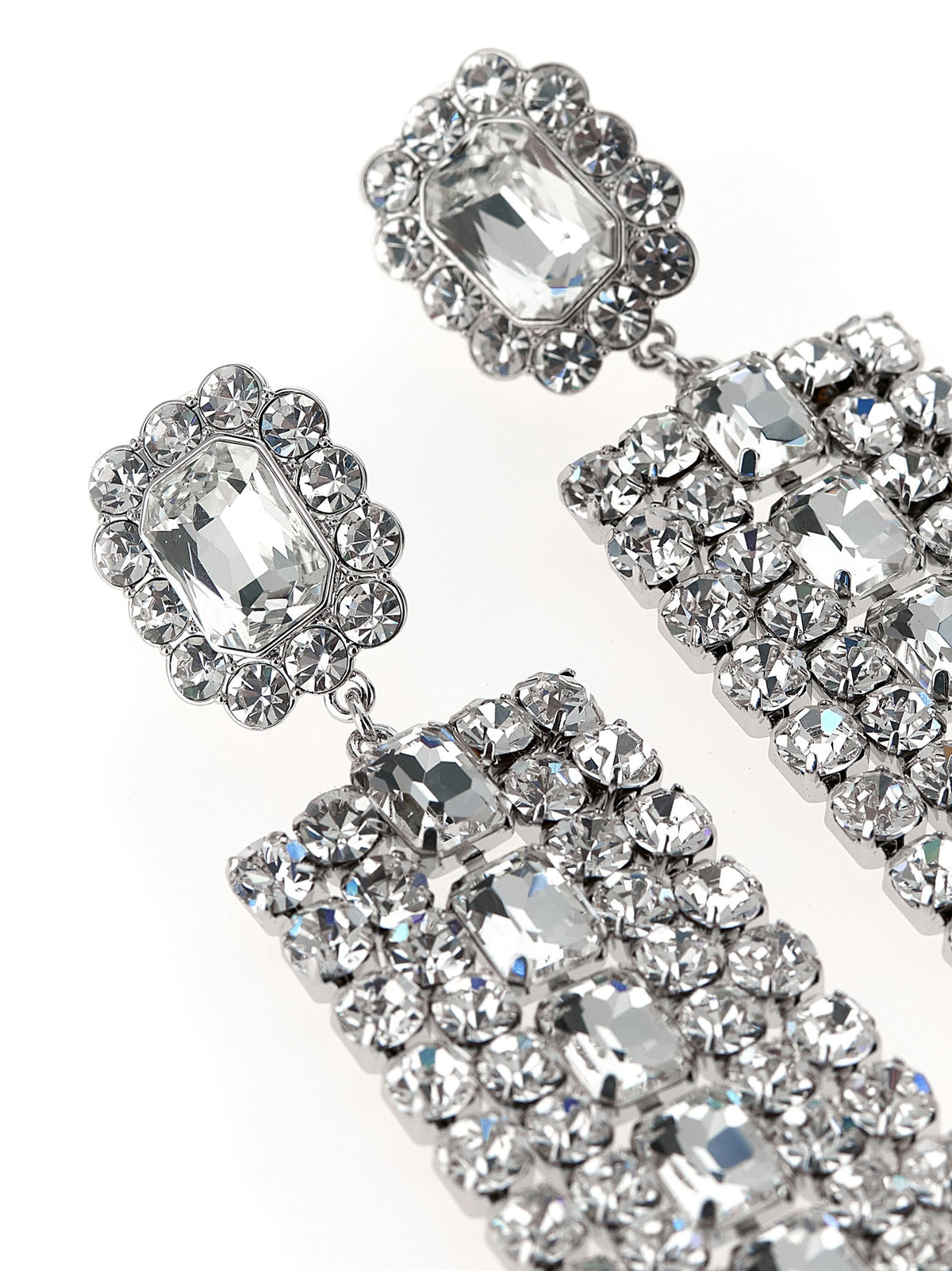 'Multi Crystal Droplet' earrings