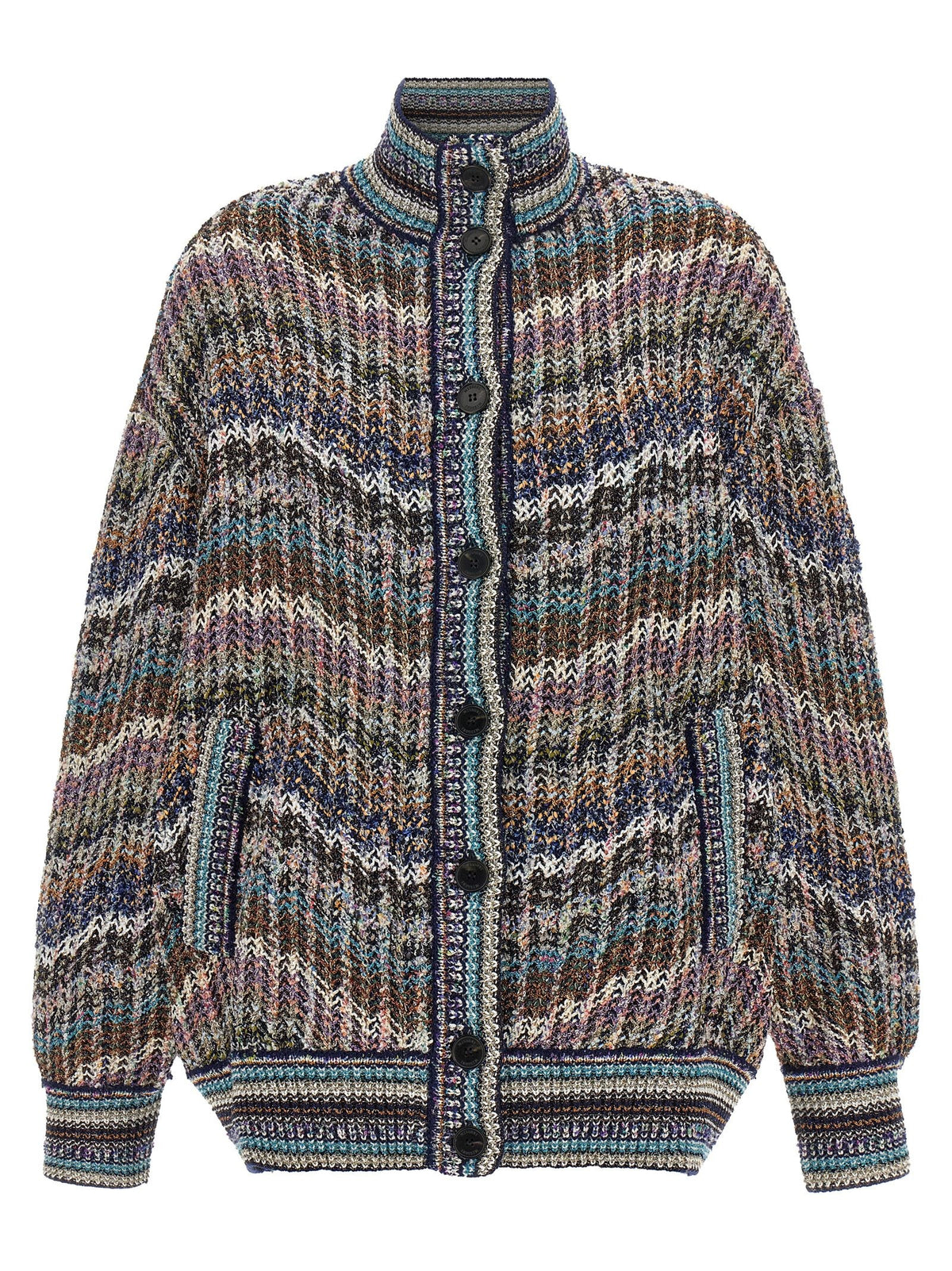Multicolor sequin cardigan