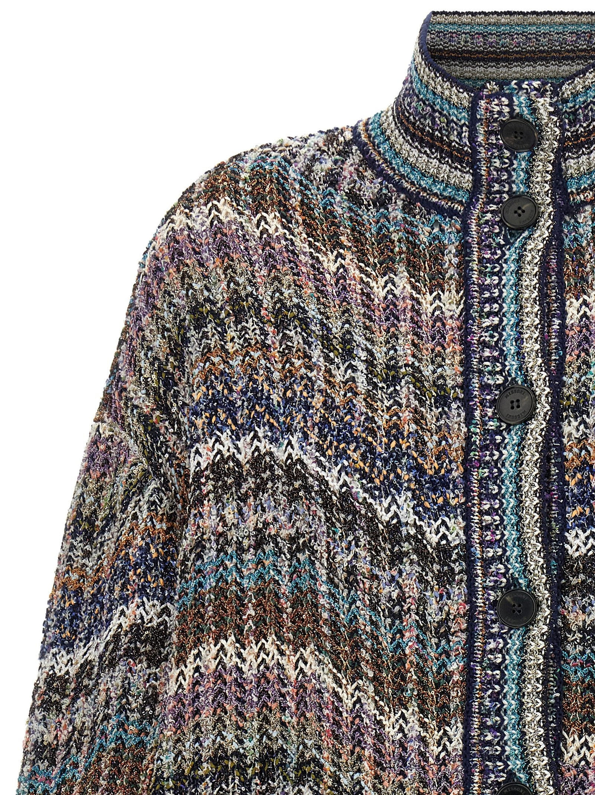 Multicolor sequin cardigan