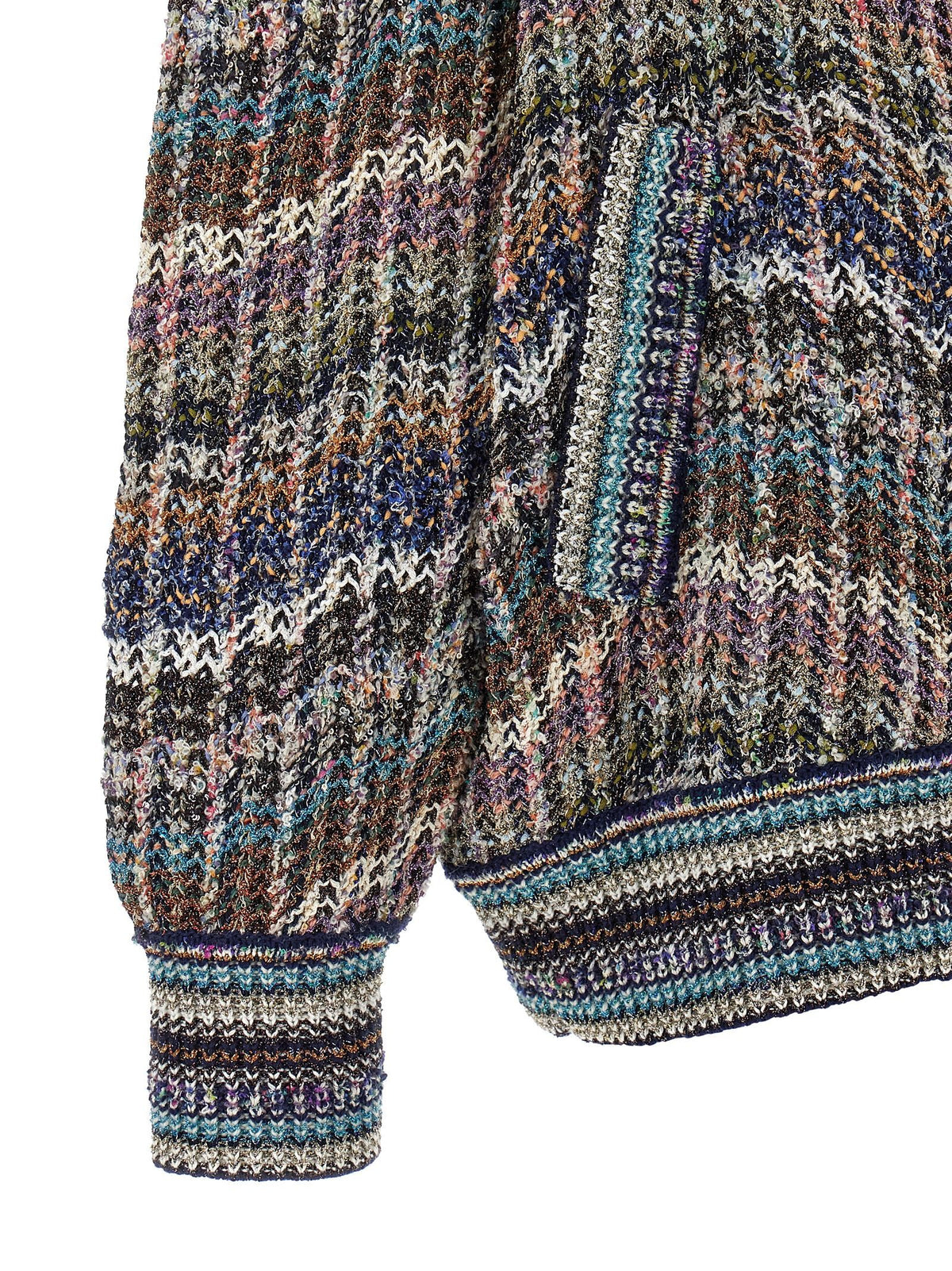 Multicolor sequin cardigan