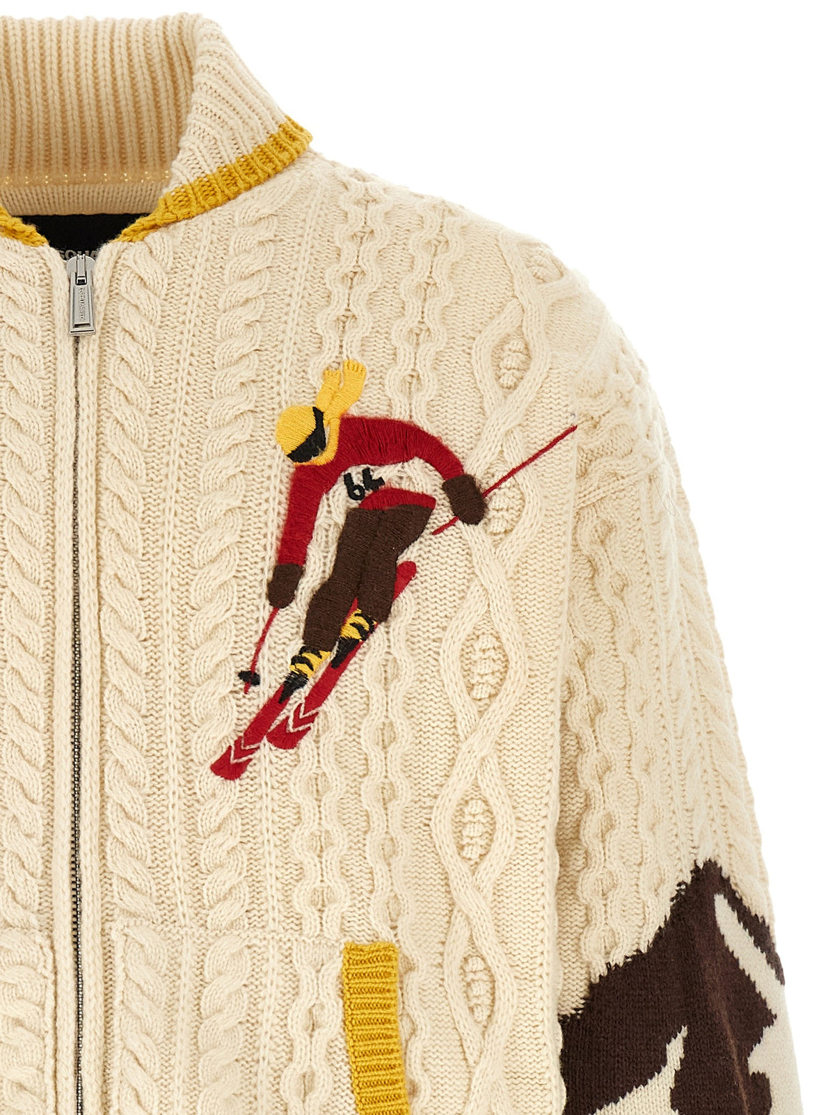 Multicolor 'Snowy Dream' cardigan