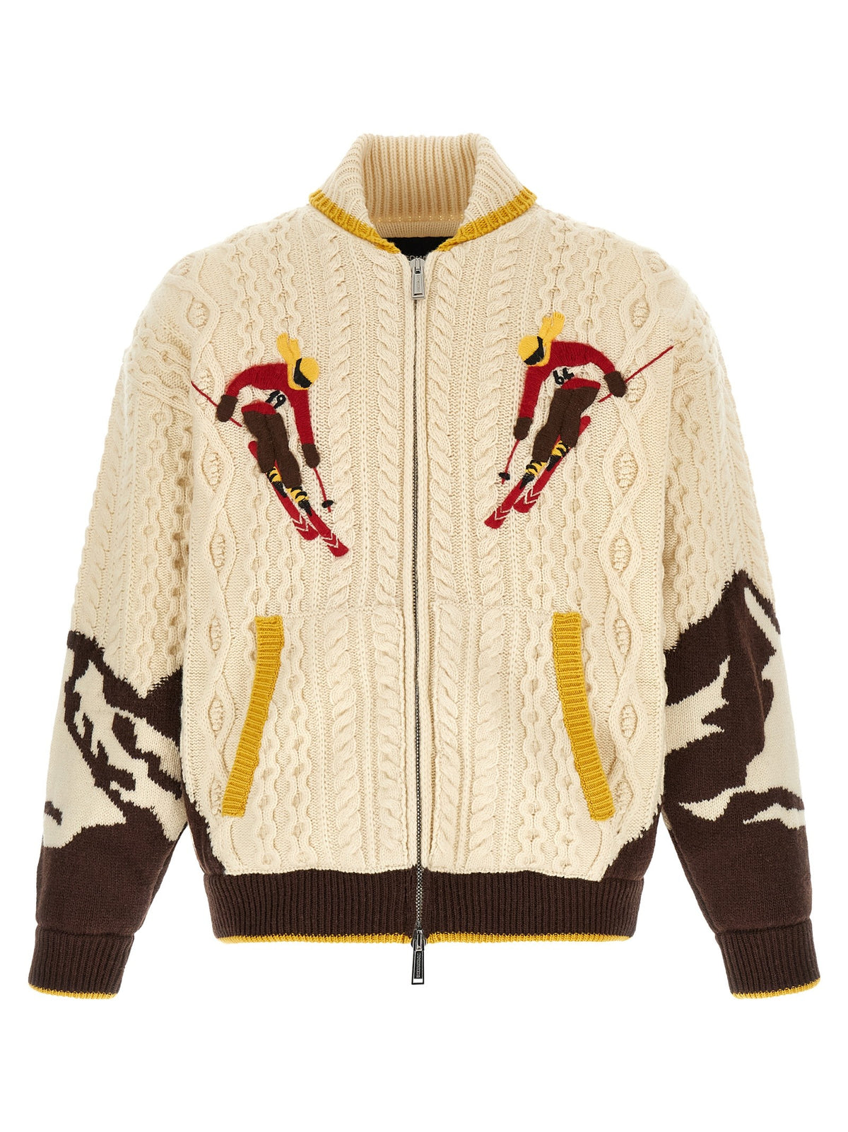 Multicolor 'Snowy Dream' cardigan