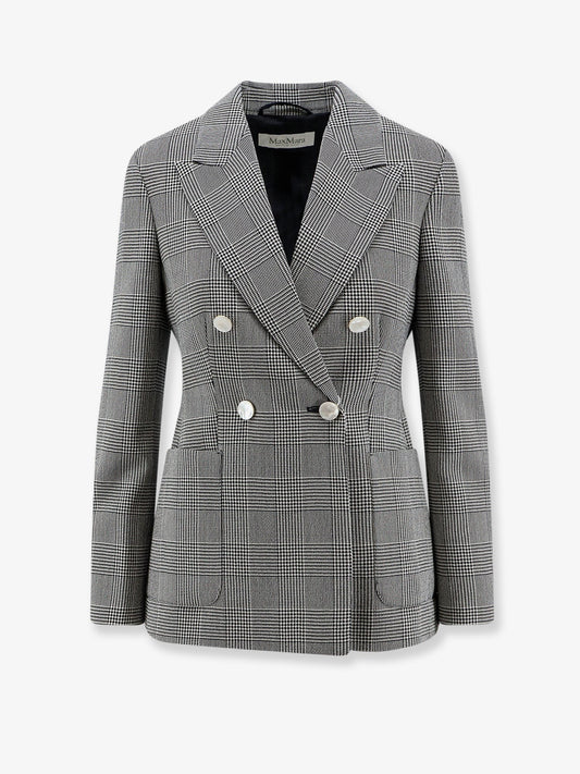Mxmaccordo double-breasted virgin wool blazer