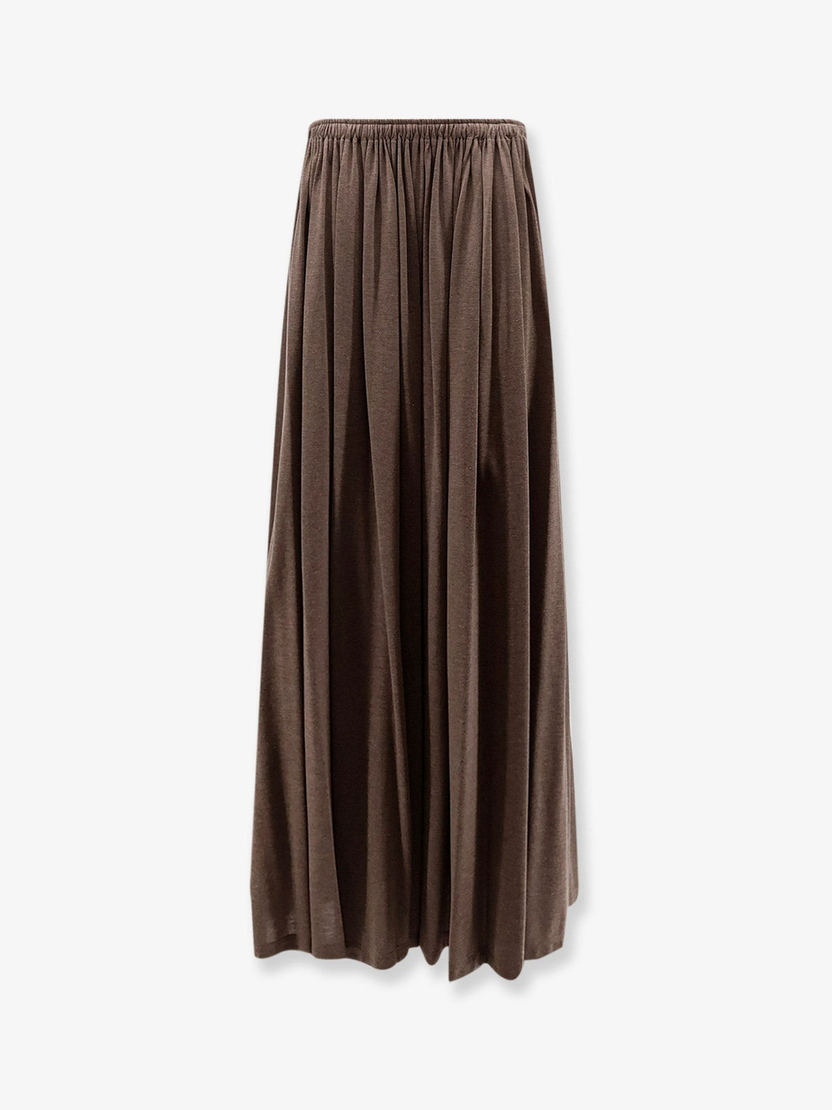 MXMLivrea pleated jersey long skirt
