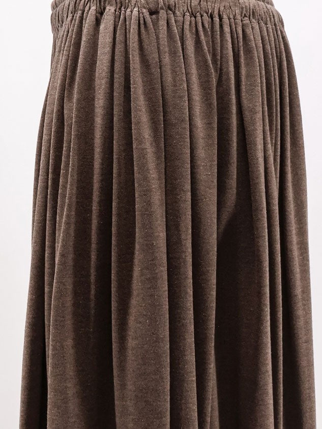 MXMLivrea pleated jersey long skirt