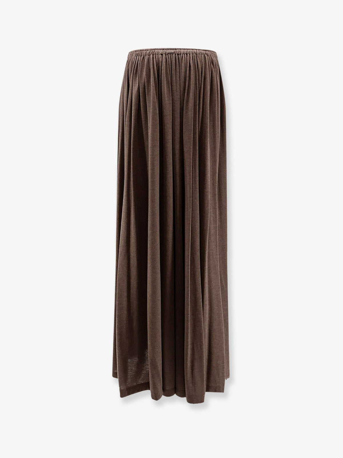 MXMLivrea pleated jersey long skirt