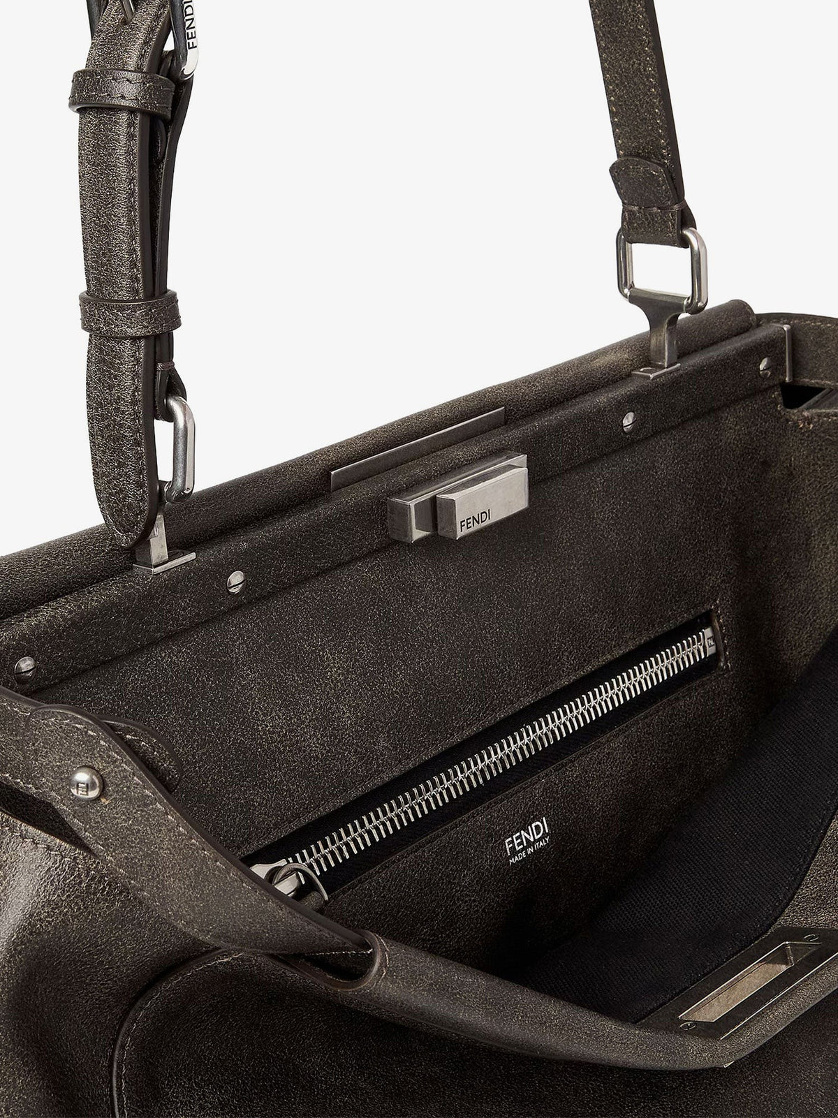 My Peekaboo Large leather shoulder bag with vintage effect